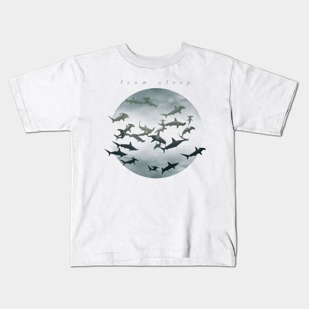 Team Sleep Kids T-Shirt by Distancer